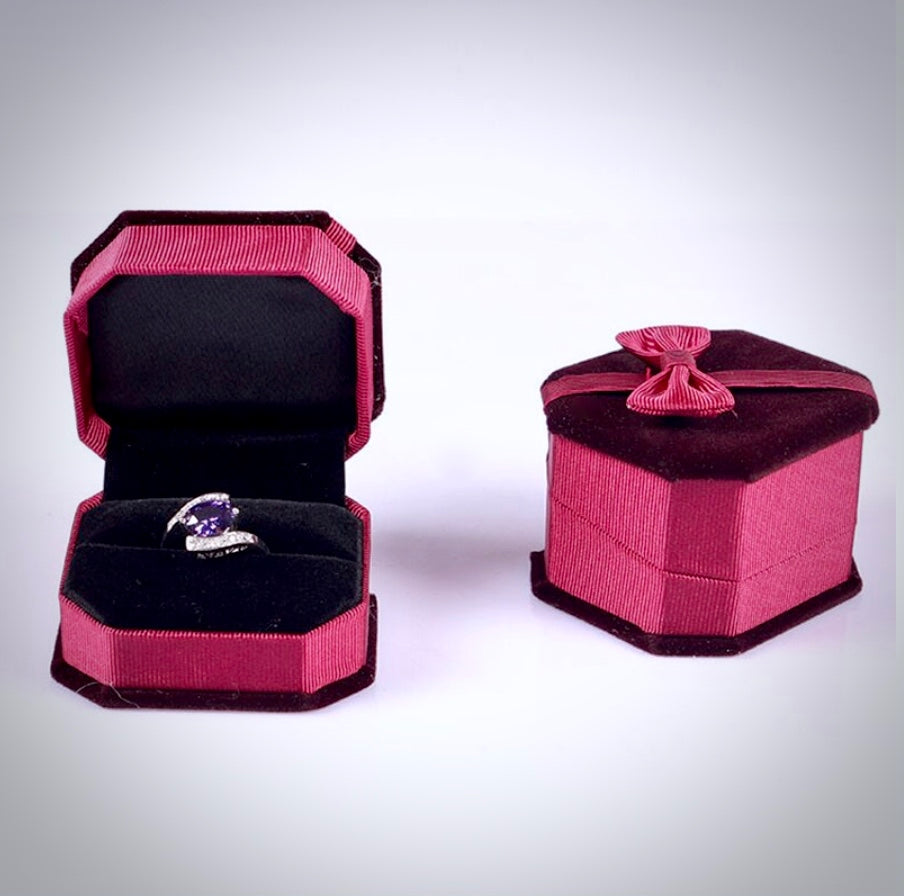 Wedding - Velvet Ring Boxes - More Colors Available