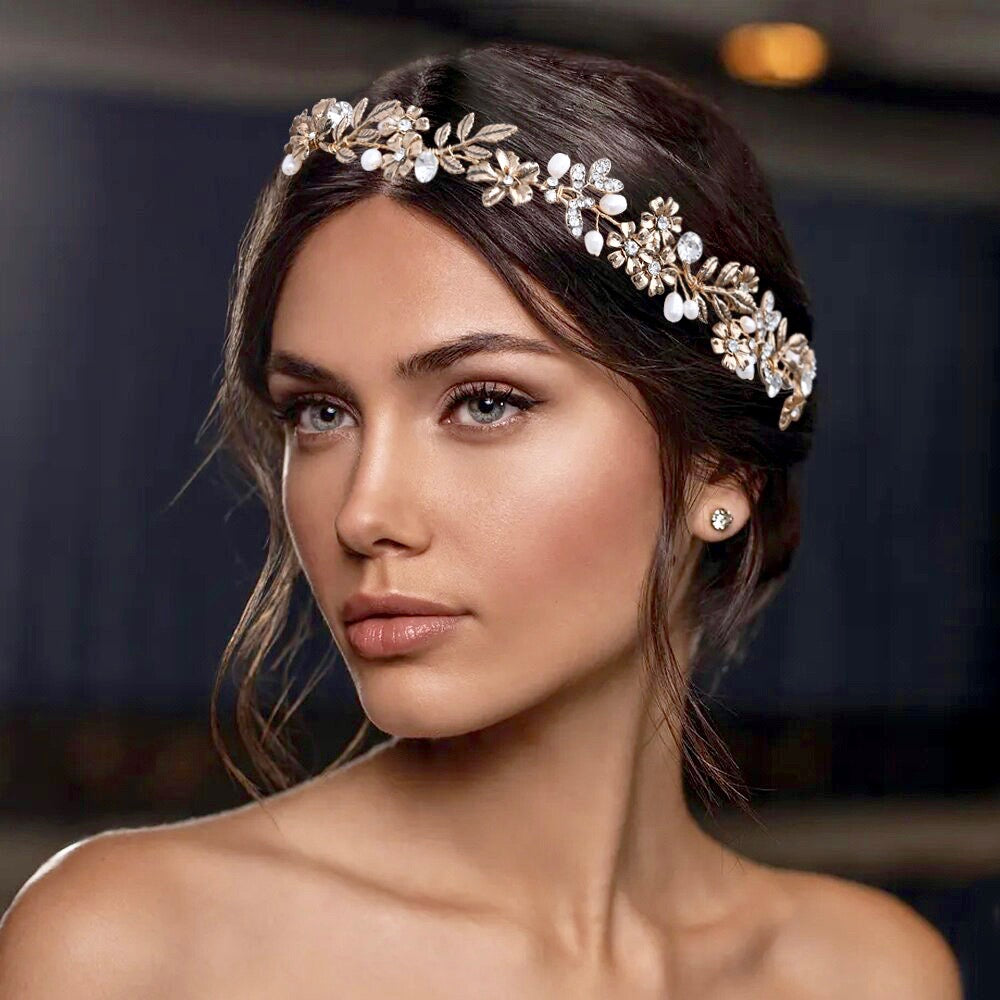 Vintage pearl hot sale wedding hair accessories