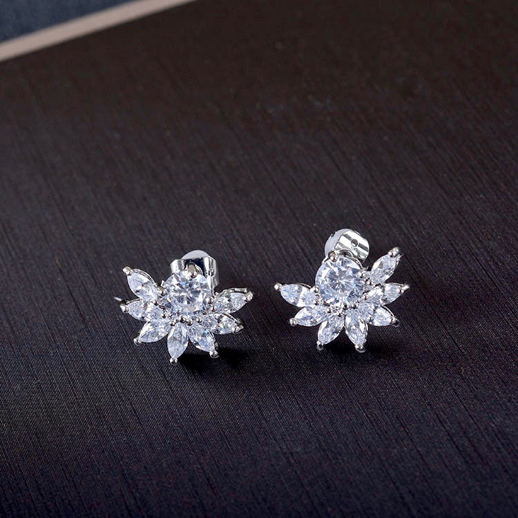 Wedding Jewelry and Accessories - Silver Cubic Zirconia Bridal Jewelry Set