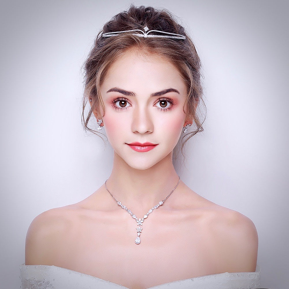 Wedding Hair Accessories - Wedding Cubic Zirconia Tiara