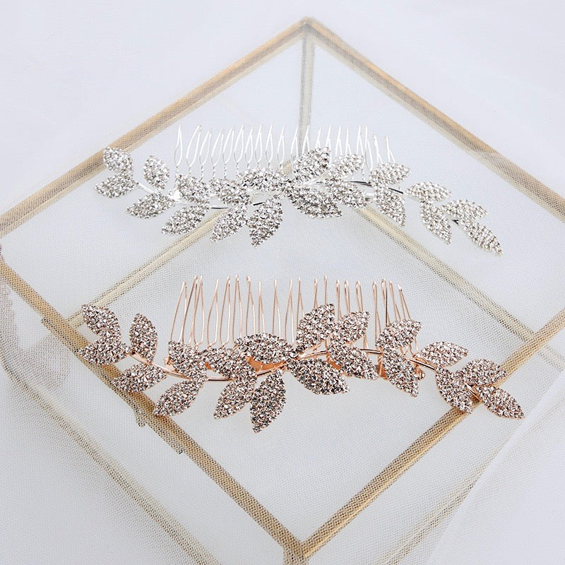 Wedding Hair Accessories - Crystal Bridal Hair Comb - Available in Rose Gold, Silver and Yellow Gold