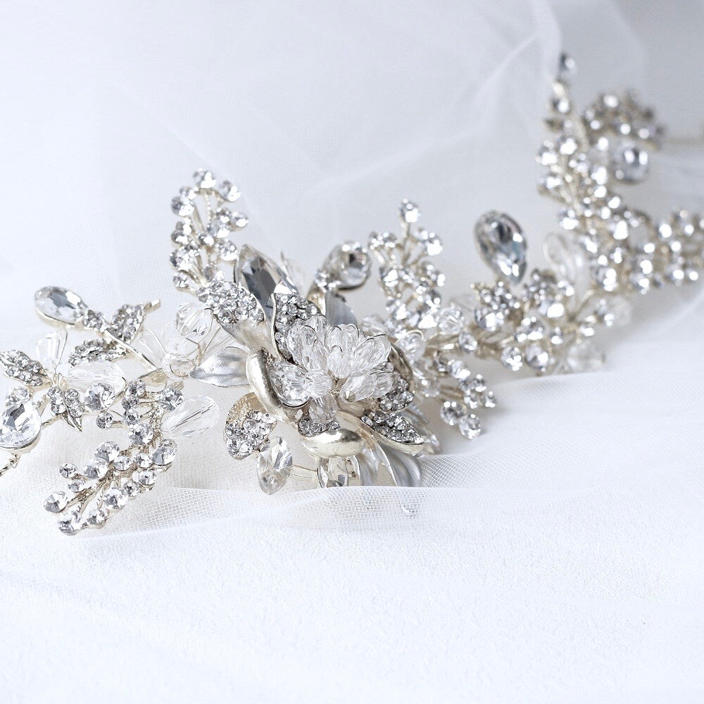 Wedding Hair Accessories - Austrian Crystal Bridal Headband / Hair Vine