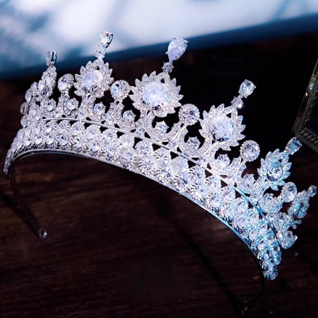 Wedding Hair Accessories - Crystal Wedding Tiara - Available in Silver and Gold