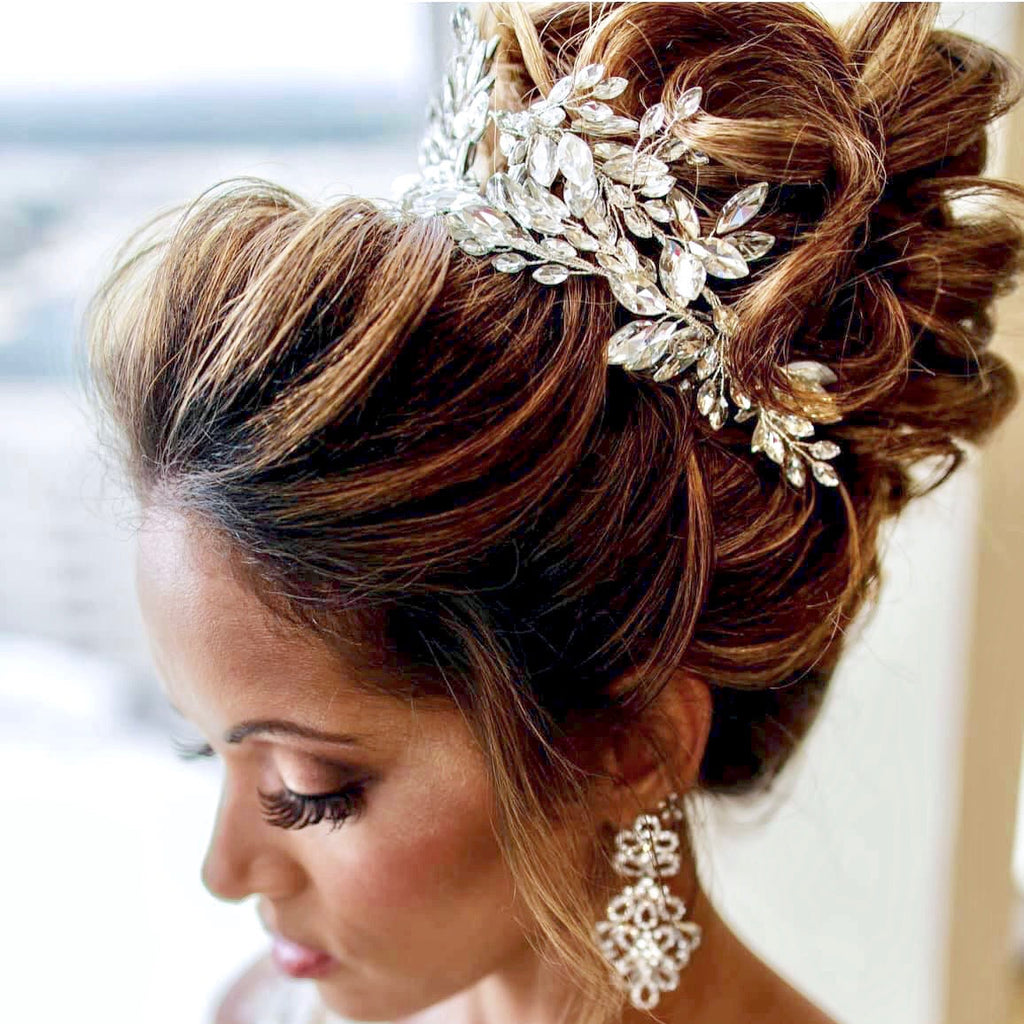 Wedding Hair Accessories - Silver Crystal Bridal Headband
