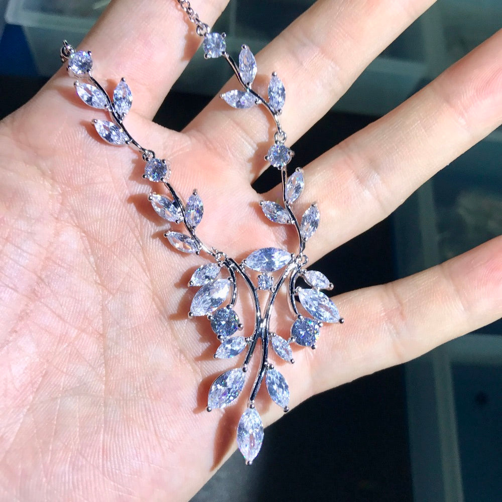 Wedding Jewelry - Cubic Zirconia Bridal Jewelry Set - Available in Silver and Gold