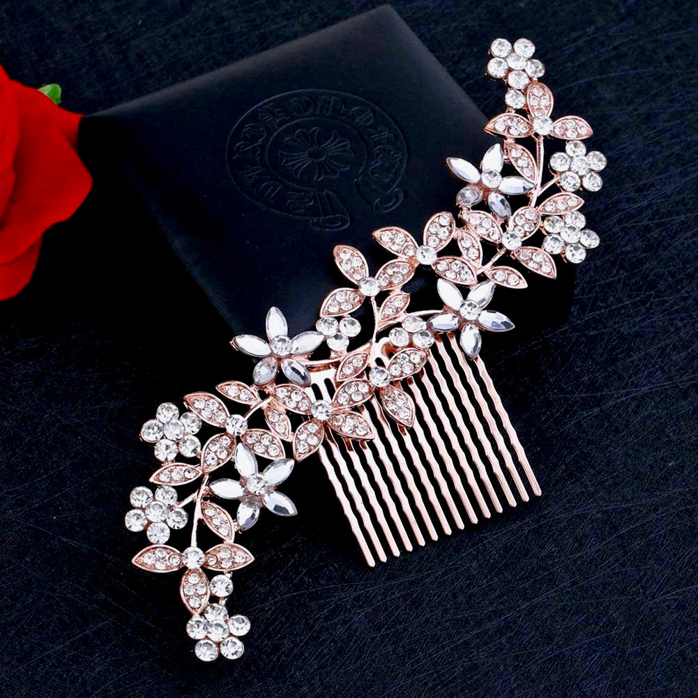 Wedding Hair Accessories - Austrian Crystal Hair Comb - Available in Rose Gold, Silver and Yellow Gold