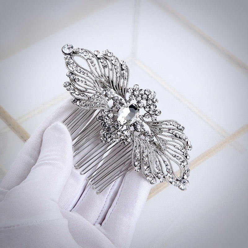 Wedding Hair Accessories - Vintage Crystal Bridal Hair Comb