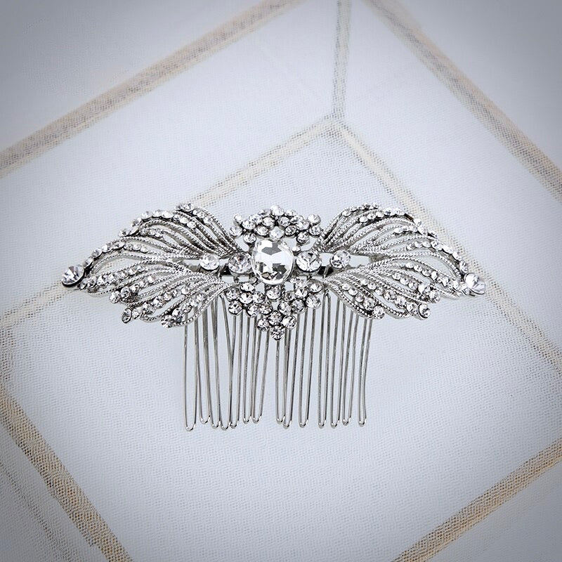 Wedding Hair Accessories - Vintage Crystal Bridal Hair Comb