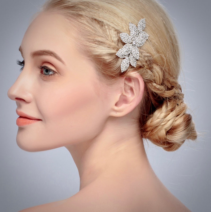 Wedding Hair Accessories - Crystal Bridal Hair Comb - Available in Yellow Gold, Rose Gold and Silver
