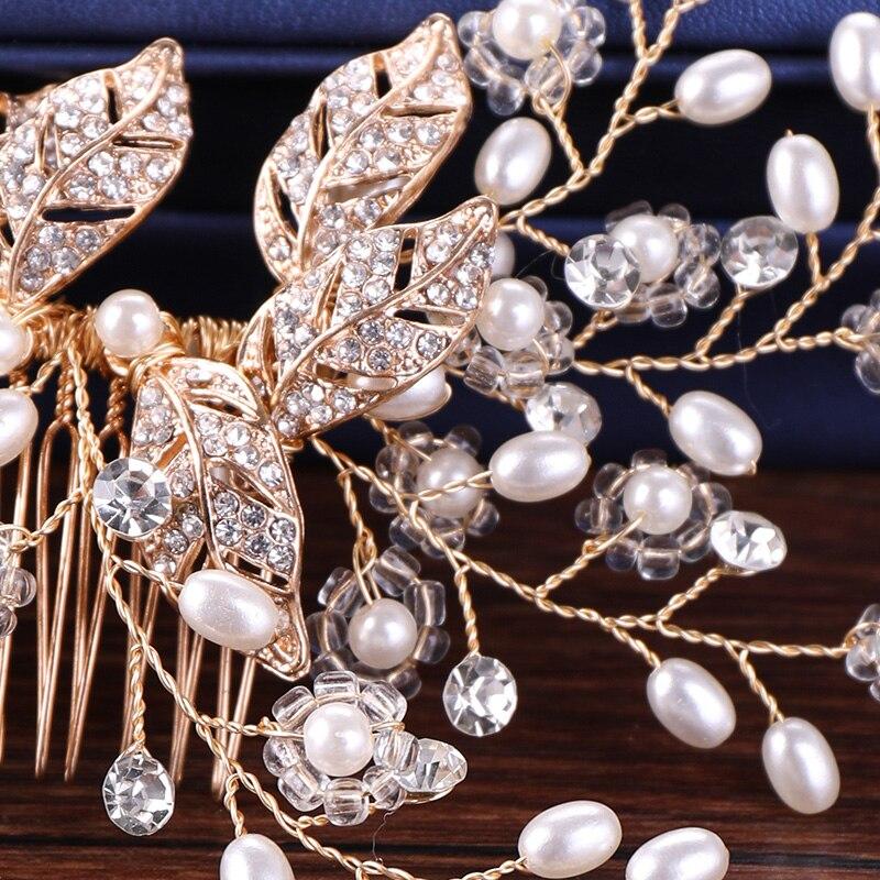 Wedding Hair Accessories - Pearl and Crystal Bridal Hair Comb - More Colors