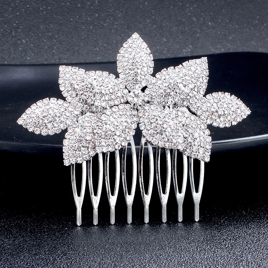 Wedding Hair Accessories - Crystal Bridal Hair Comb - Available in Yellow Gold, Rose Gold and Silver