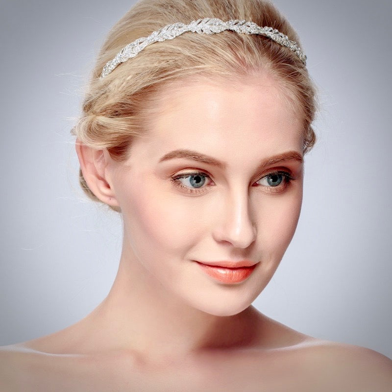 Wedding Hair Accessories - Crystal Bridal Headband - Available in Rose Gold, Silver and Yellow Gold