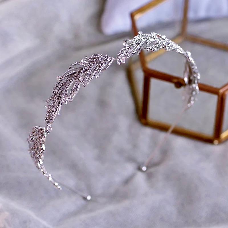 Wedding Hair Accessories - Micro-Pave Crystal Bridal Headband/Tiara