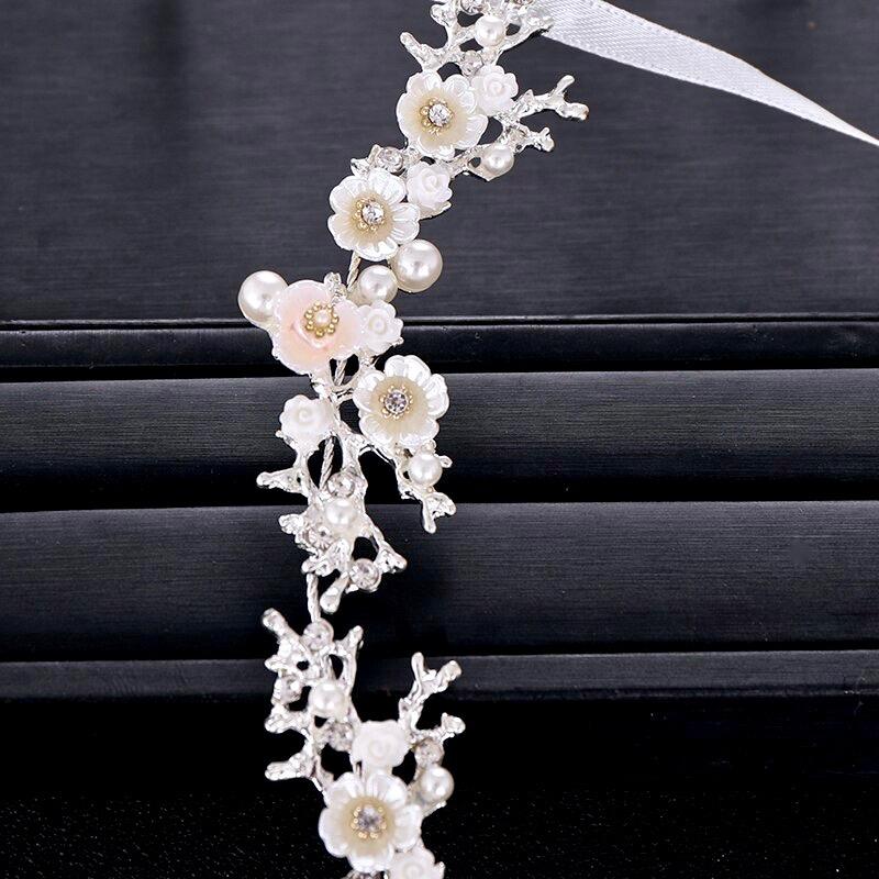 Wedding Hair Accessories - Pearl and Crystal Bridal Headband - Available in Yellow Gold, Rose Gold and Silver