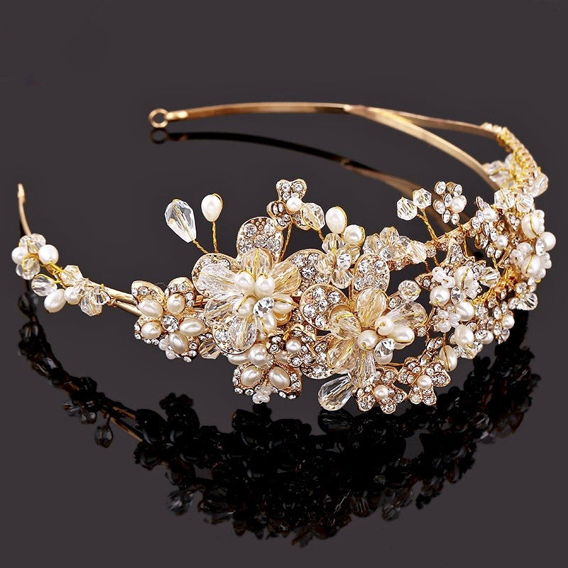 Wedding Hair Accessories - Pearl and Crystal Bridal Headband
