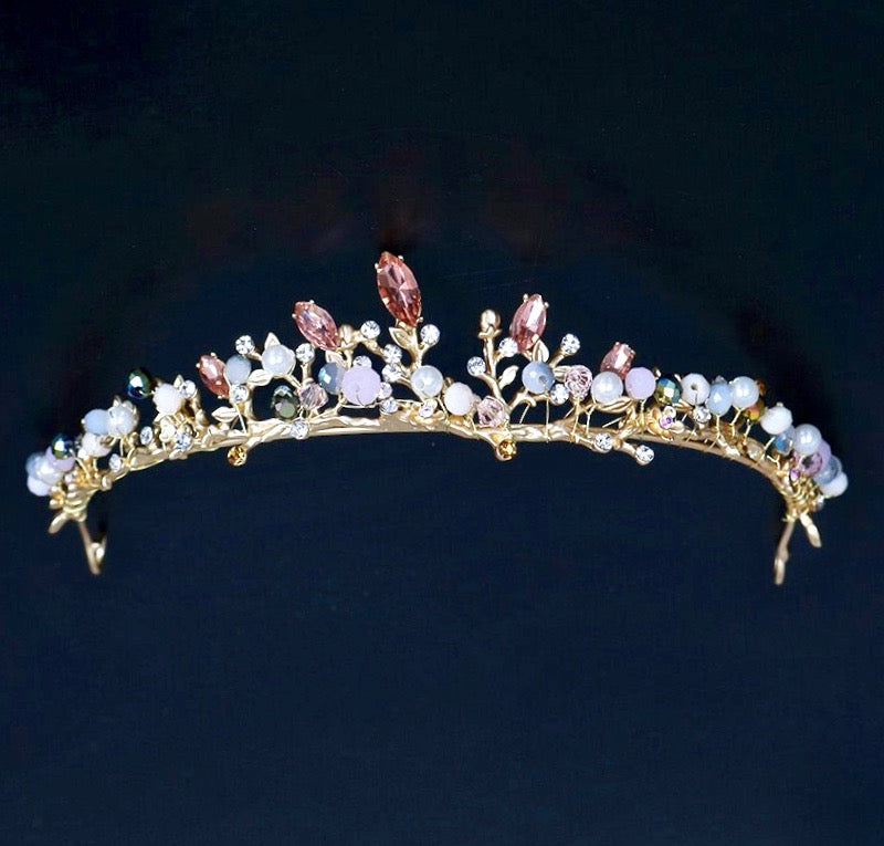 Wedding Hair Accessories - Bohemian Gold Bridal Tiara