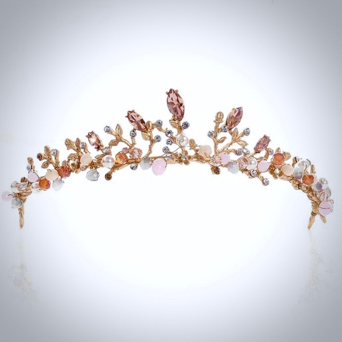 Wedding Hair Accessories - Bohemian Gold Bridal Tiara