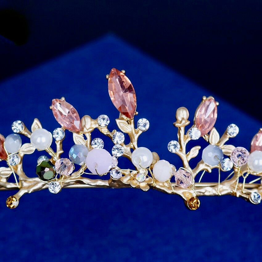 Wedding Hair Accessories - Bohemian Gold Bridal Tiara