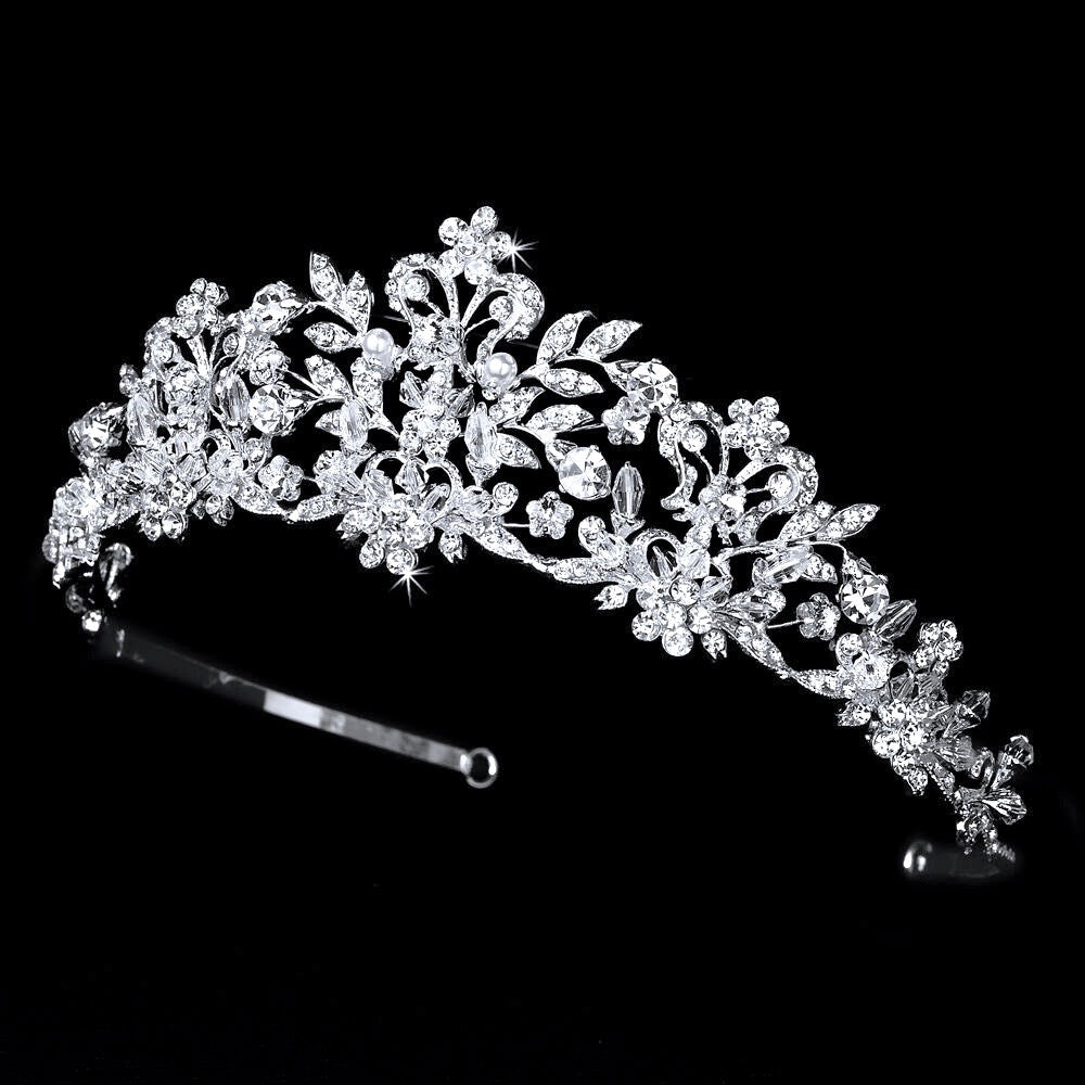 Wedding Hair Accessories - Crystal Bridal Tiara - Available in Silver, Rose Gold and Yellow Gold