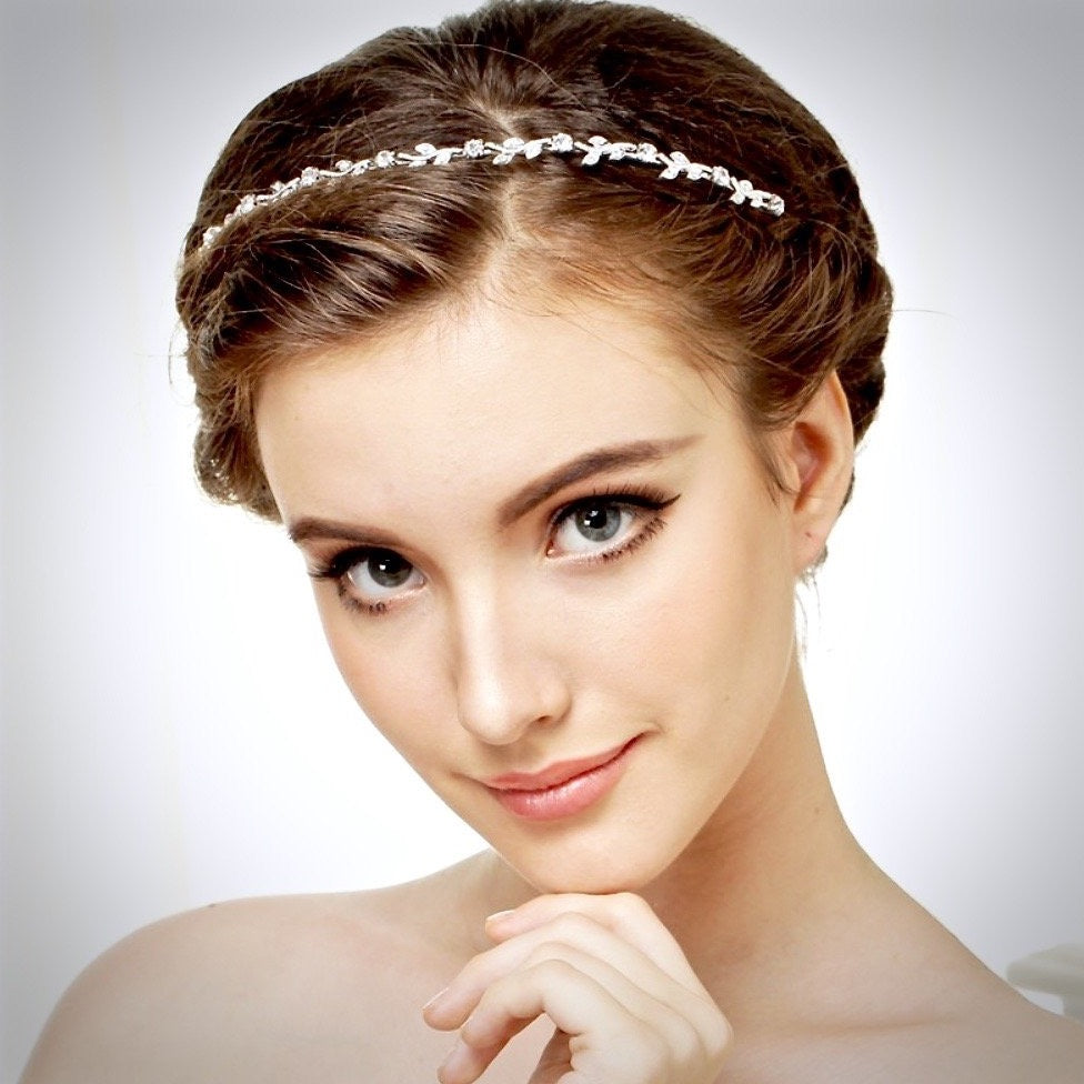 Wedding Hair Accessories - Pearl and Crystal Bridal Headband