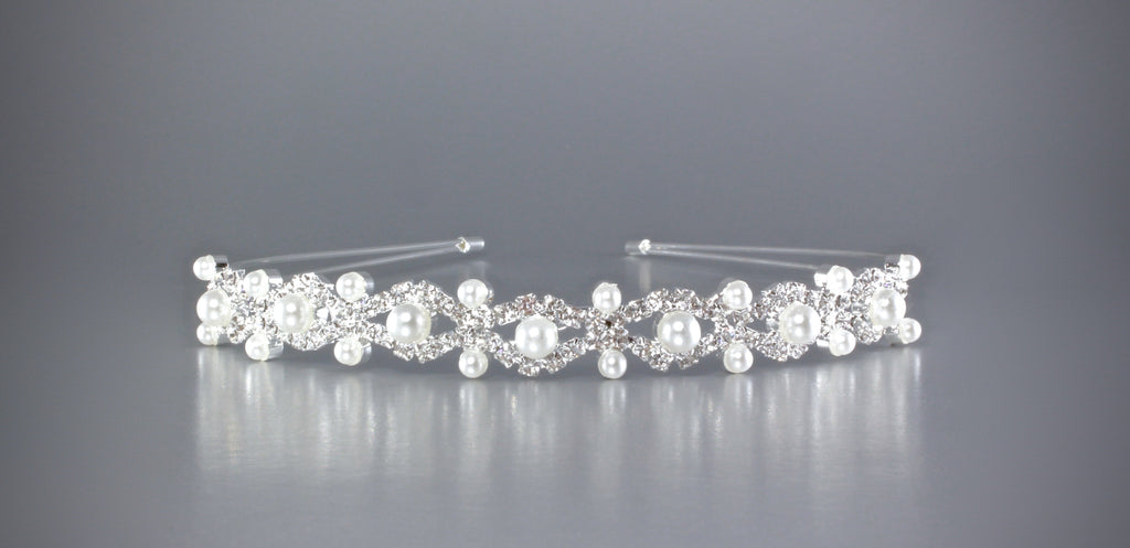 "Faye" - Pearl and Crystal Bridal Headband