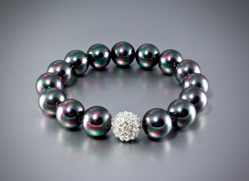 "Maya Silver" - Pearl Stretch Bracelets