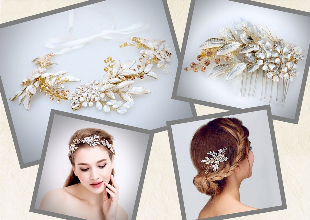 Wedding Hair Accessories - Bohemian Gold Crystal Headband - Available in Gold and Silver